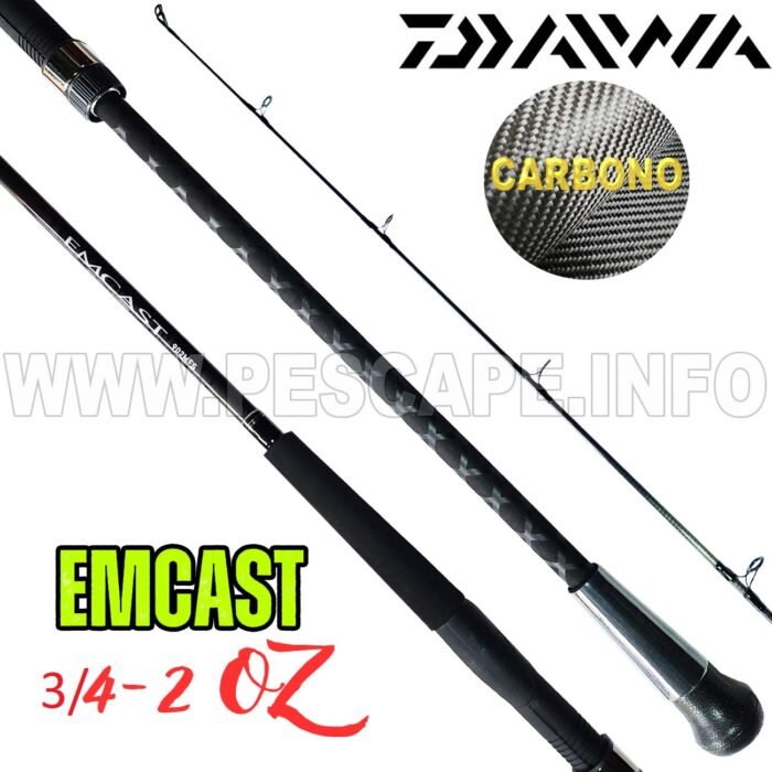 Cana Daiwa Spinning Emcast Surf Emcst902Mfs 3 4 2 Oz Carbono 5Largo 2.74M