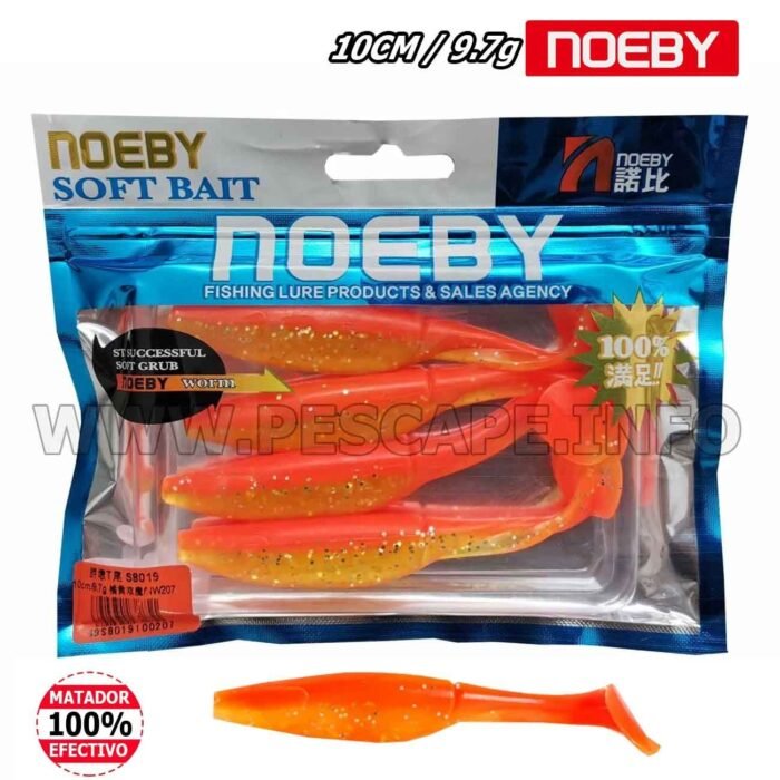 00Senuelo NOEBY Vinil Soft Lure NOEBY 10cm – Color 6