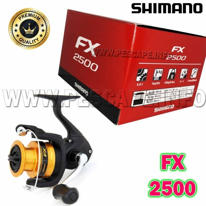 CARRETE SHIMANO FX 2500 FC FX2500 FC Freno 4 Kg IND. PACK