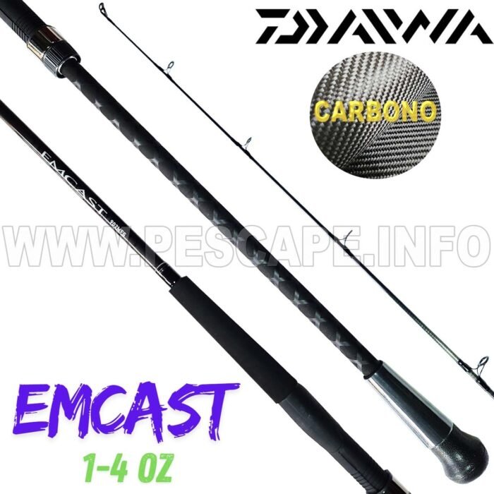 Cana Daiwa Spinning Emcast Surf Emcst902Mhfs Carbono 1 4 Oz Largo 2.74M