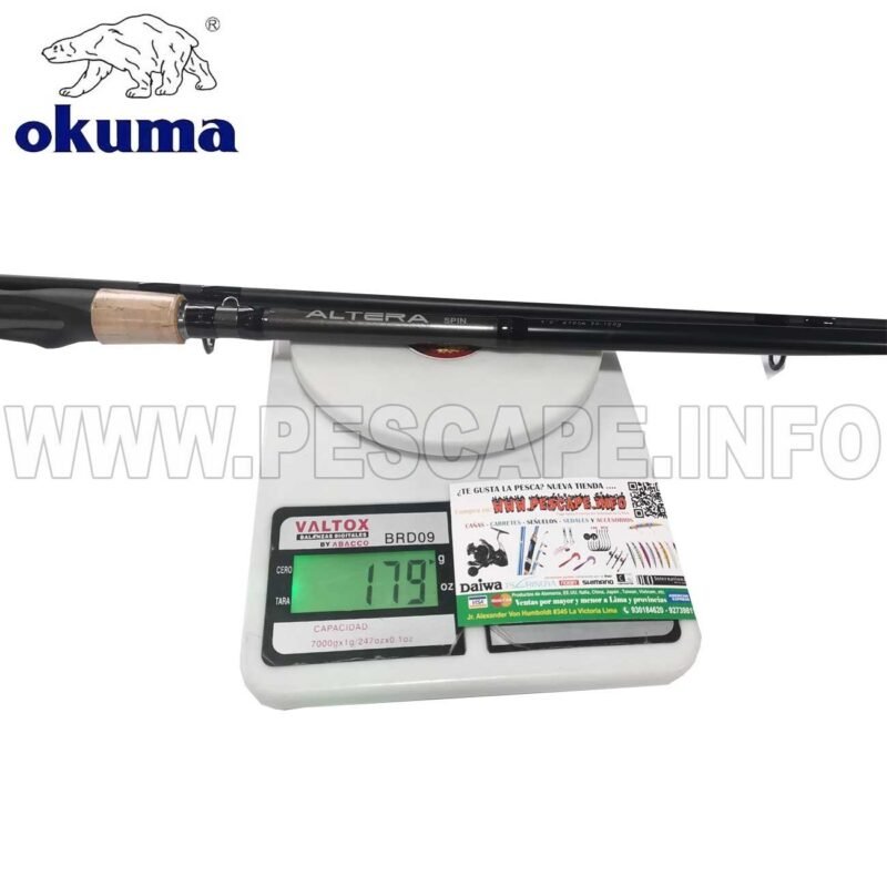 Cana OKUMA Altera ALT S 902H 1 Carbono 2.70 cm Spinning 30 100 Gr IND. PACK