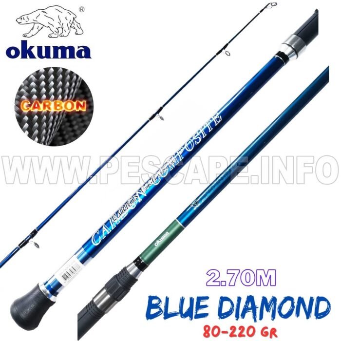 Cana OKUMA BLUE DIAMOND 2.70m BMS S 902H Spinning 80 220 Gr Carbono IND. PACK