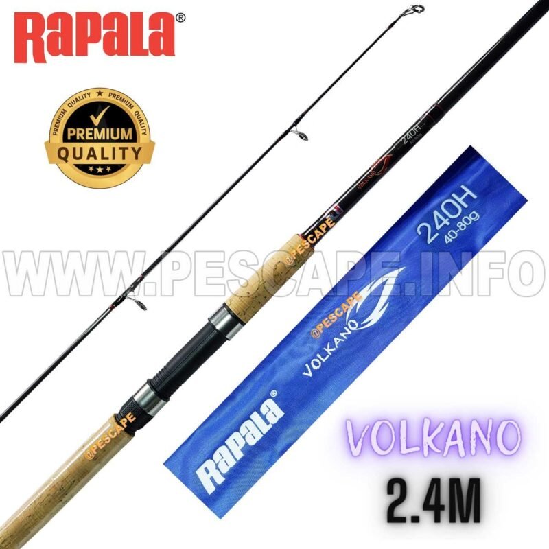 Cana Rapala Spinning Volkano Vol270Xh Grafito 40 80 Grs 2.4M Ind