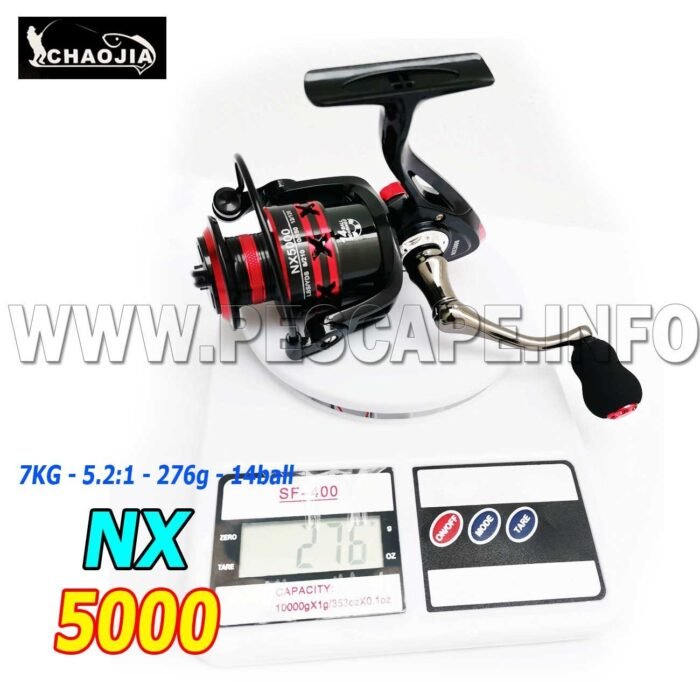 Carrete ChaoJia Spinning Reel NX5000 Metal Alta Calidad 4 IND