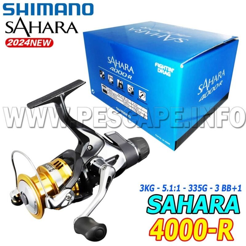 Carrete SHIMANO FISHING REELS Sahara RD spinning reel Black 4000 IND