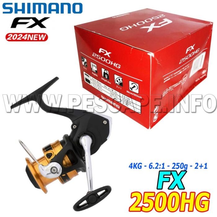 Carrete Shimano FX 2500 HG Fishing spinning 4kg FC IND. PACK