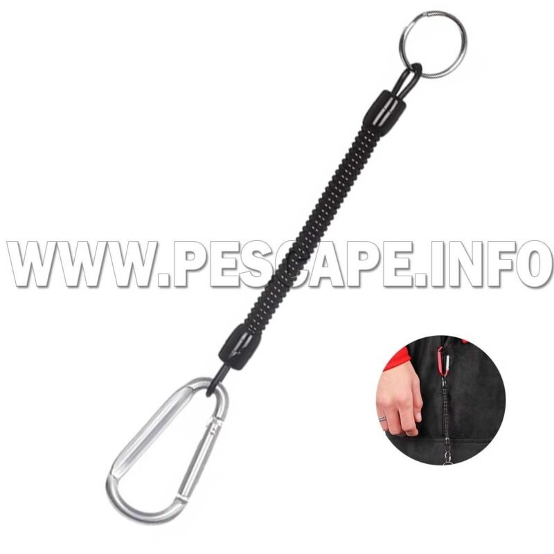 Colgador para pesca cordones multiuso cuerda Retractil Plomo