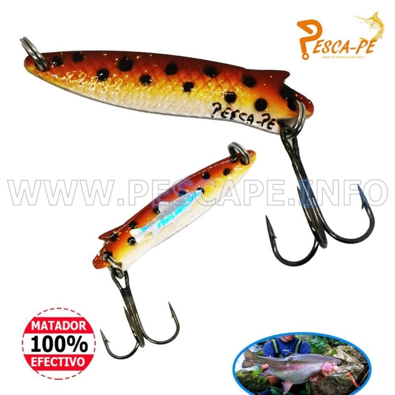 Cuchara Spoon Lure Caramelitos para trucha 11g Color2