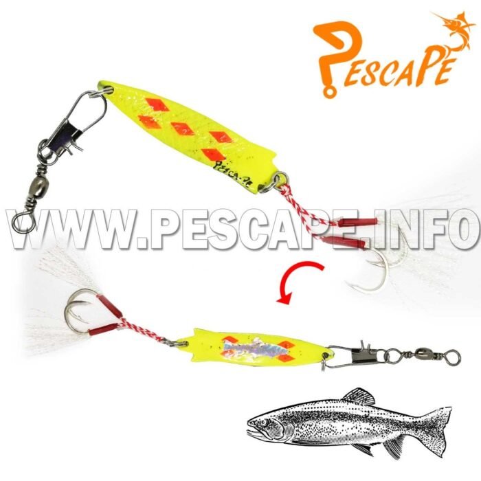 Cuchara Stoby Spoon Lure Cucharilla para Trucha 11g 2 – Yellow 2 Hooks