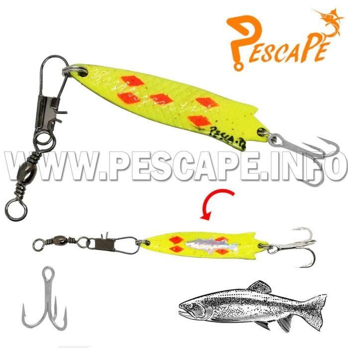 Cuchara Stoby Spoon Lure Cucharilla para Trucha 11g Gray – Yellow