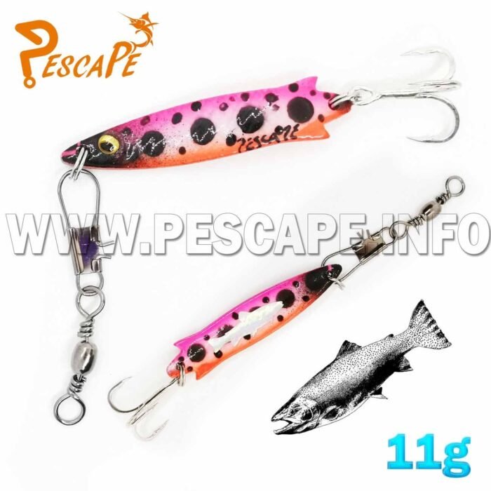 Cuchara Stoby Spoon Lure Cucharilla para Trucha 11g Pink M1