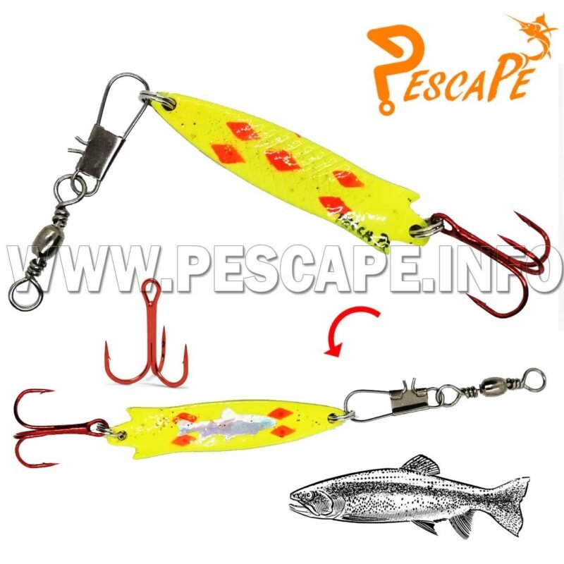 Cuchara Stoby Spoon Lure Cucharilla para Trucha 11g Red – Yellow