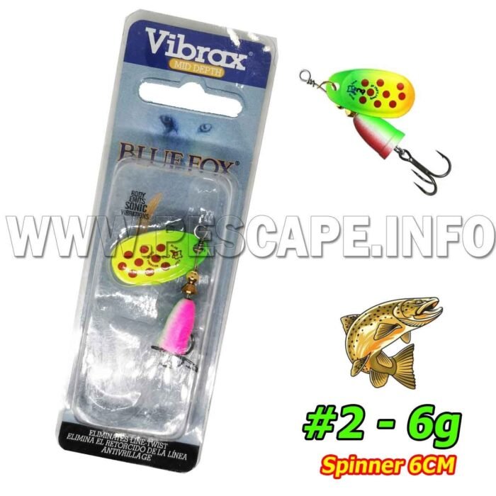 Cucharilla Blue Fox Vibrax Classic Vibrax 2 – 6g Metal Giratorio M4