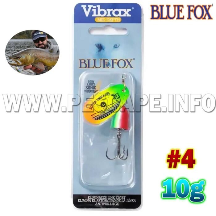 Cucharilla Blue Fox Vibrax Classic Vibrax Rasta