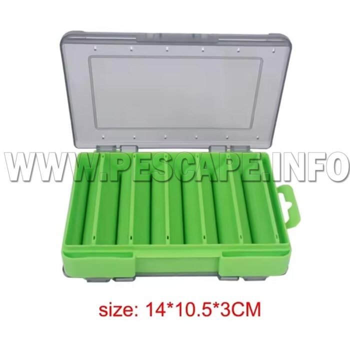 Estuche Caja de accesorios de pesca Organizadora Green