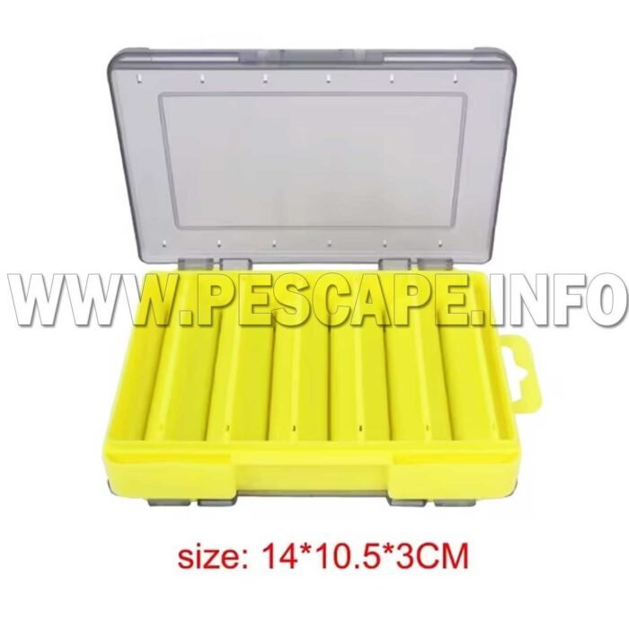 Estuche Caja de accesorios de pesca Organizadora Yellow