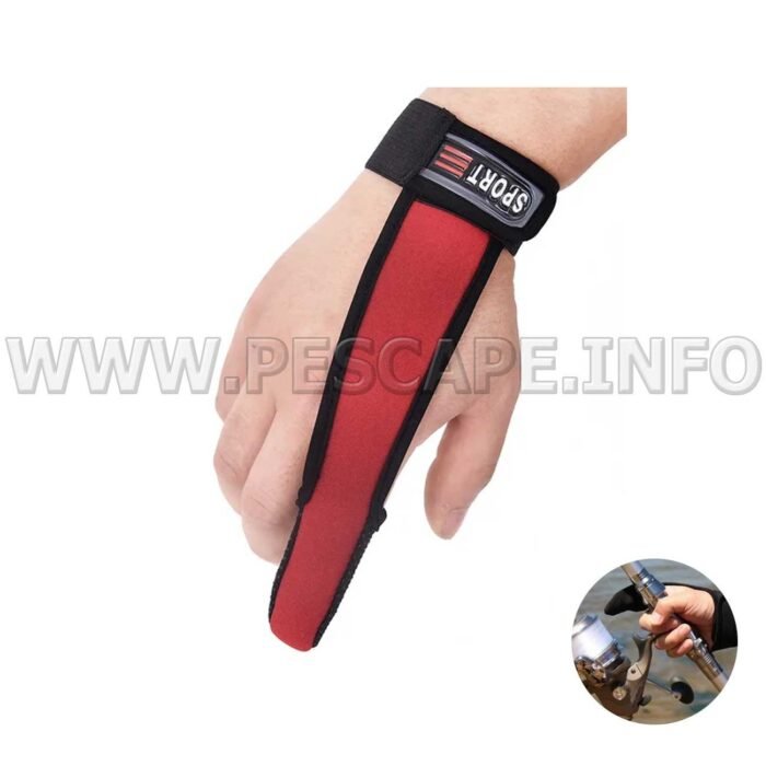 Guantes Dedal para pescar antideslizante Azul 1 dedo ROJO