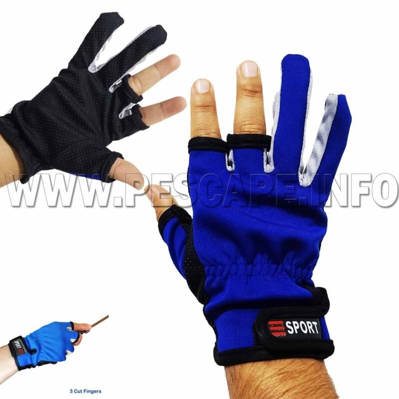 Guantes de Pesca Antideslizante Poliester Azul 1 Und Derecho