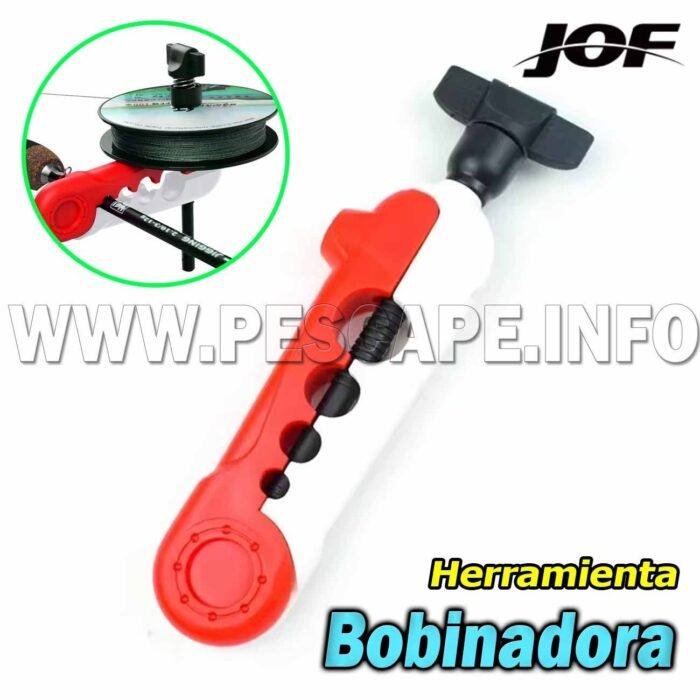 Herramienta Enrollador de linea de pesca portatil Bobinado Blanco Rojo