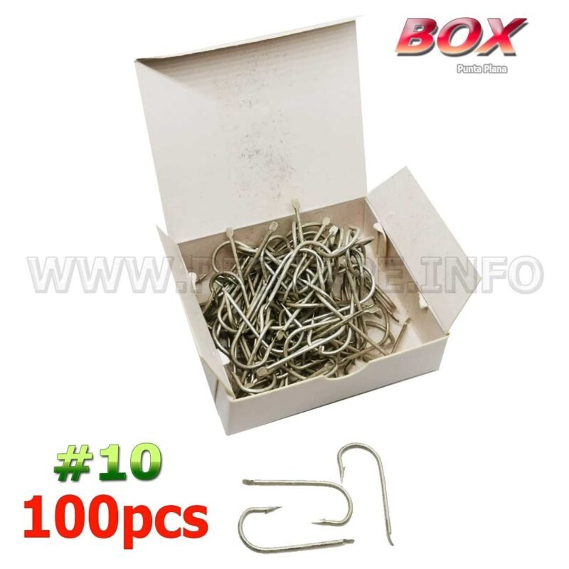 Lote Anzuelos de pesca 10 Acero inoxidable 100pcs 1