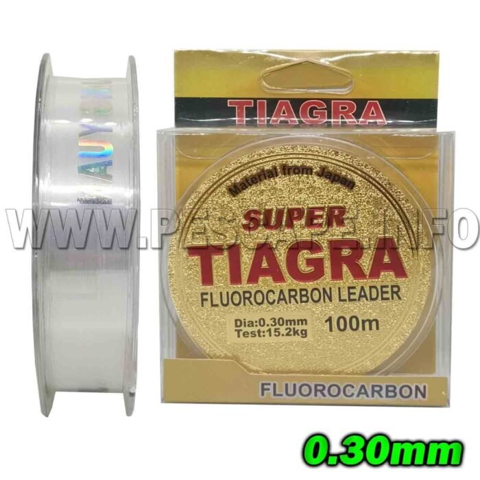 Monofilamento TIAGRA Super Resistente 0.30mm 15.2kg Nylon Flurorcarbono 100m