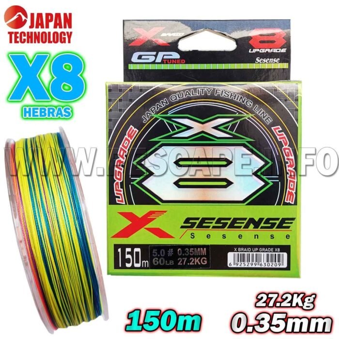 Multifilamento 8X sensense X BRAID UP GRADE 0.35mm 27