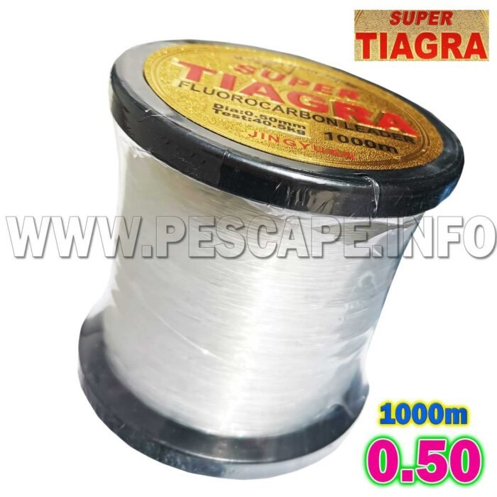 Nylon Monofilamento Super tiagra 0.50mm Fluorocarbon 40.5kg Leader 1000m