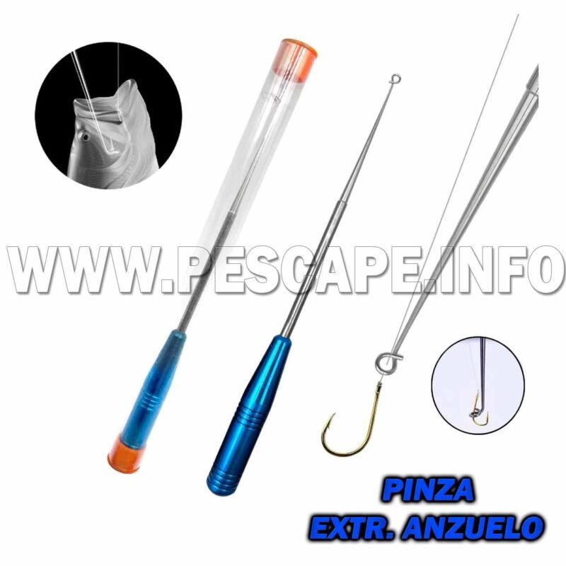 Pinza Extractor de anzuelo Metal Acero inoxidable Blue IND. PACK