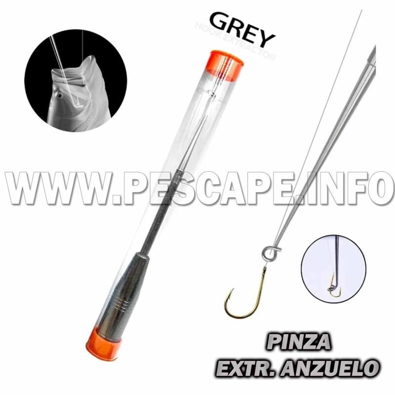 Pinza Extractor de anzuelo Metal Acero inoxidable gray IND