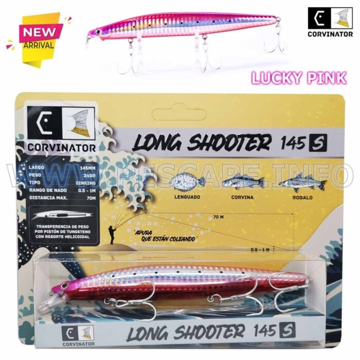 SENUELO CORVINATOR LONG SHOOTER 145S LUCKY PINK