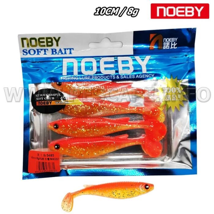 Senuelo Vinil NOEBY 10cm Soft Lure 8g con ojo color 2