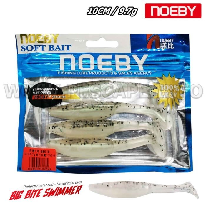 Senuelo Vinil Soft Lure NOEBY 10cm Caramelo cristal 9