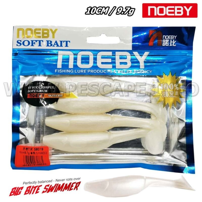 Senuelo Vinil Soft Lure NOEBY 10cm Transparente 9.7g