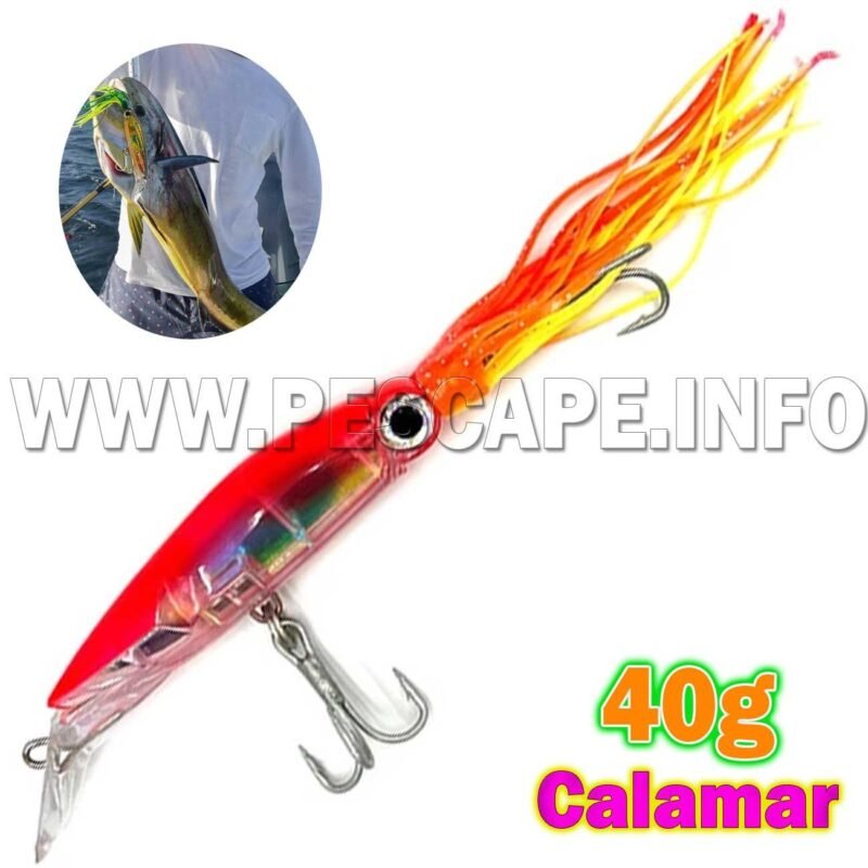 Senuelo de Calamar de pulpo grande para Pericos 40g red