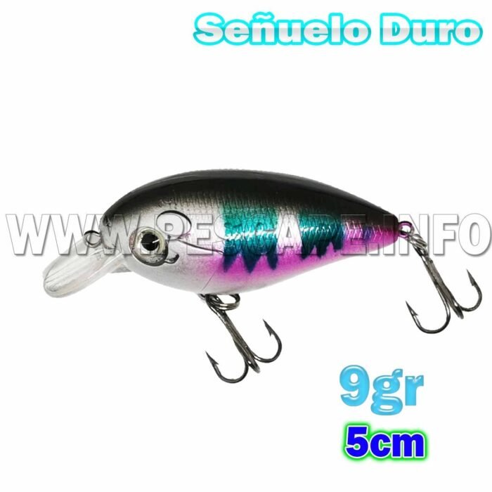 Senuelo de Pesca Duro 10gr flotante ojos 3D 5cm Color 1