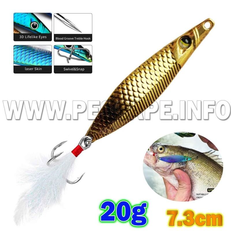 Senuelo de Pesca Jig Metal 3D Pesca Artificial 20g 7.3cm 1 und Model 5