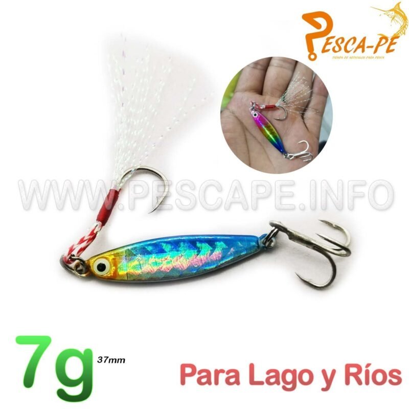 Senuelo de Pesca Metal para rios Lagos Laguna 7g 1 und color 2 1