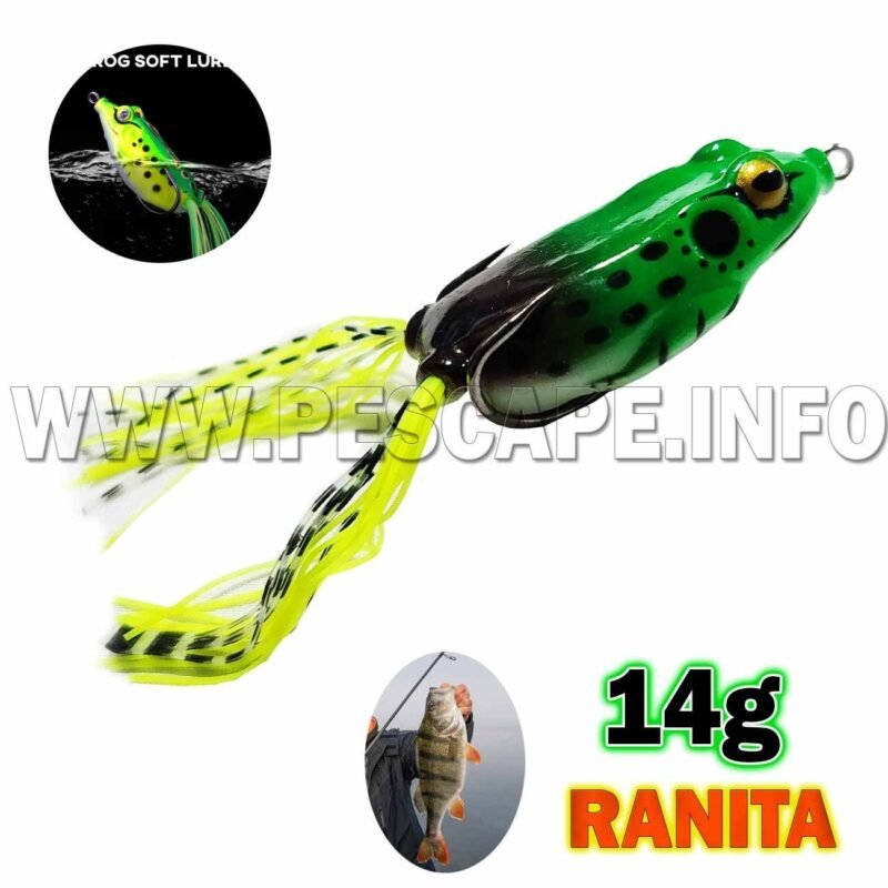 Senuelo para pesca Rana Wobbler 14g blando Color 2 1