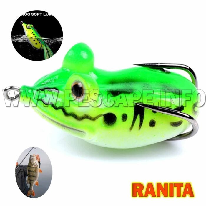 Senuelo para pesca Rana Wobbler 14g blando Color 3