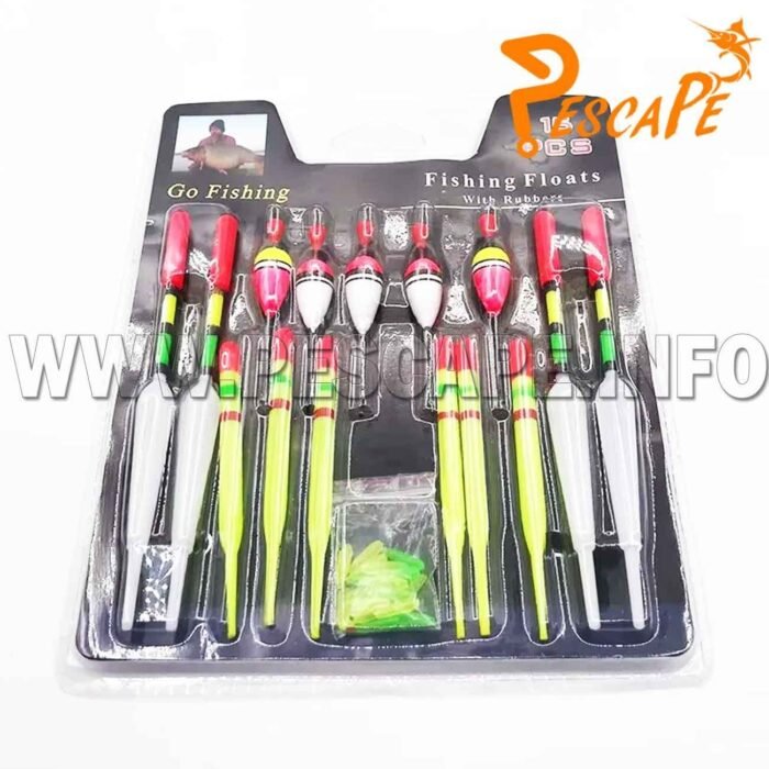 Set de flotadores boyas vertical diseno profesional