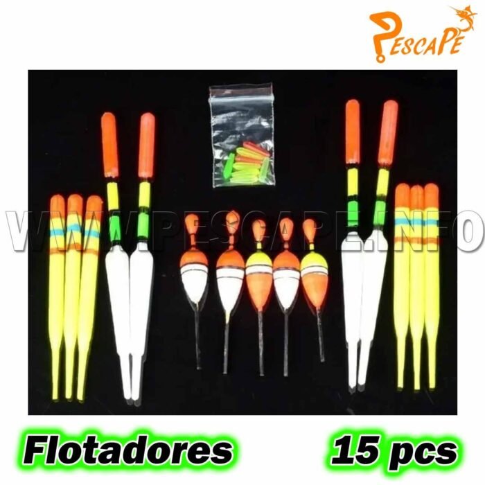 Set de flotadores varios tamanos Vertical Rios Playas 15 piezas