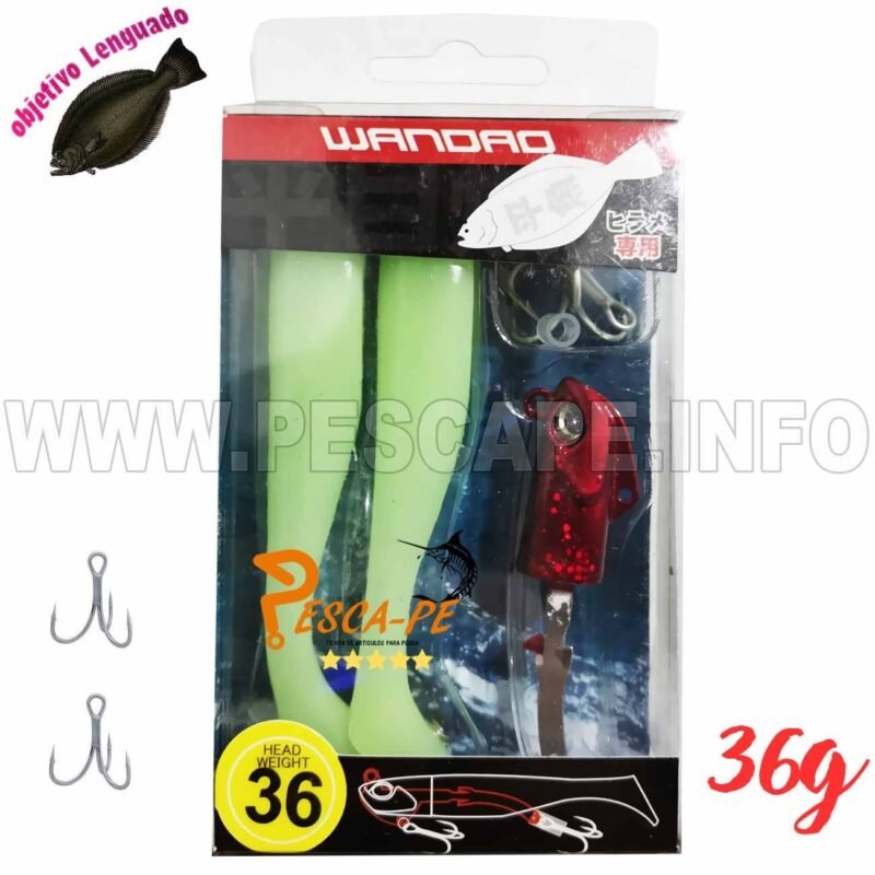 Vinilo Wandao Soft Lure Set 36g x 10cm Repuesto 6Color 3