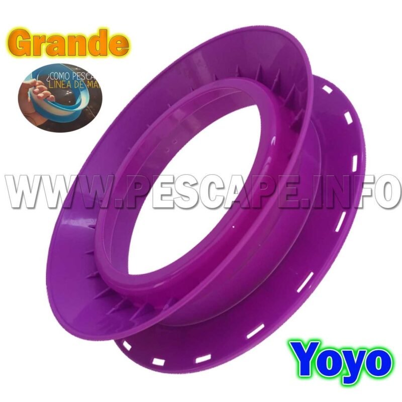 Yoyo o aro para pescar Artesanal Morado 1